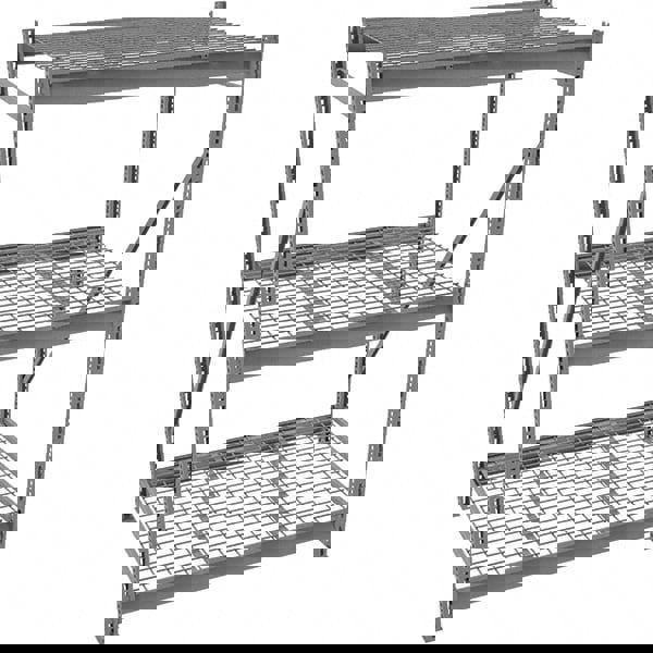 3 Shelf Starter Wire Deck Open Steel She